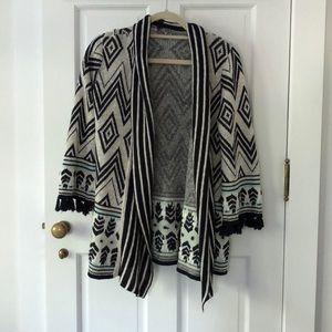 tribal print sweater